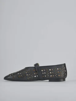 Ballerine tacco 1cm pelle nero