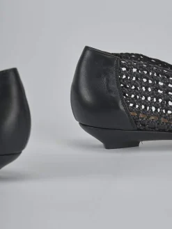 Ballerine tacco 1cm pelle nero