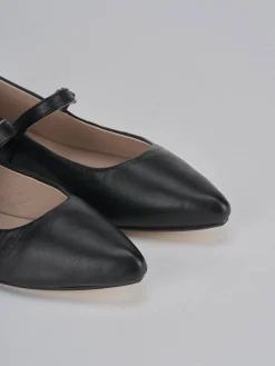 Ballerine tacco 1cm pelle nero