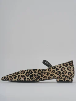 Ballerine tacco 2cm pelle multicolor