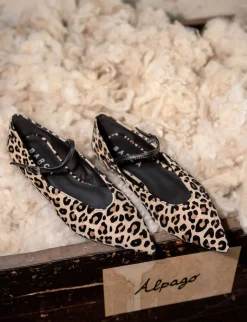 Ballerine tacco 2cm pelle multicolor