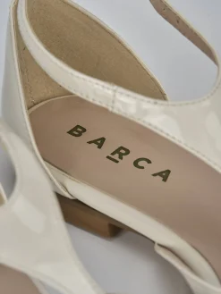 Ballerine tacco 1cm pelle bianco