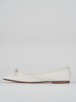 Ballerine tacco 1cm pelle bianco