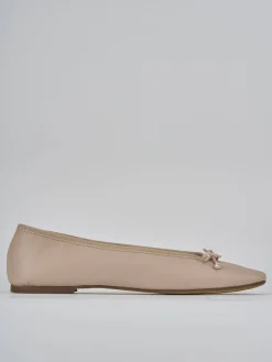 Ballerine tacco 1cm pelle rosa