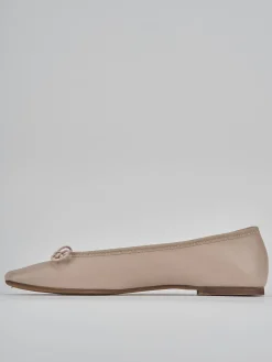 Ballerine tacco 1cm pelle rosa