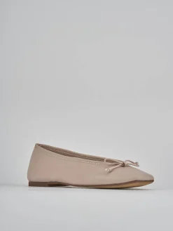 Ballerine tacco 1cm pelle rosa