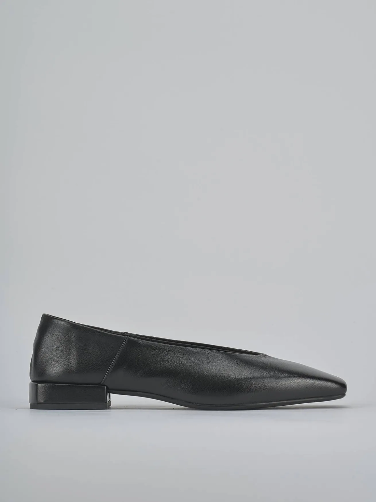 Ballerine tacco 2cm pelle nero