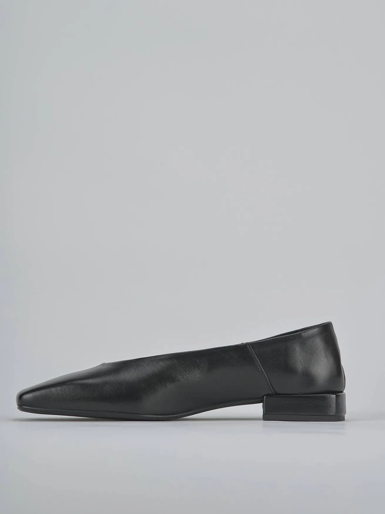 Ballerine tacco 2cm pelle nero