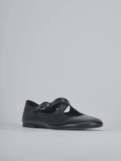 Ballerine tacco 1cm pelle nero