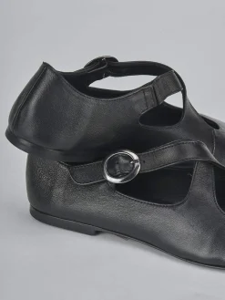 Ballerine tacco 1cm pelle nero