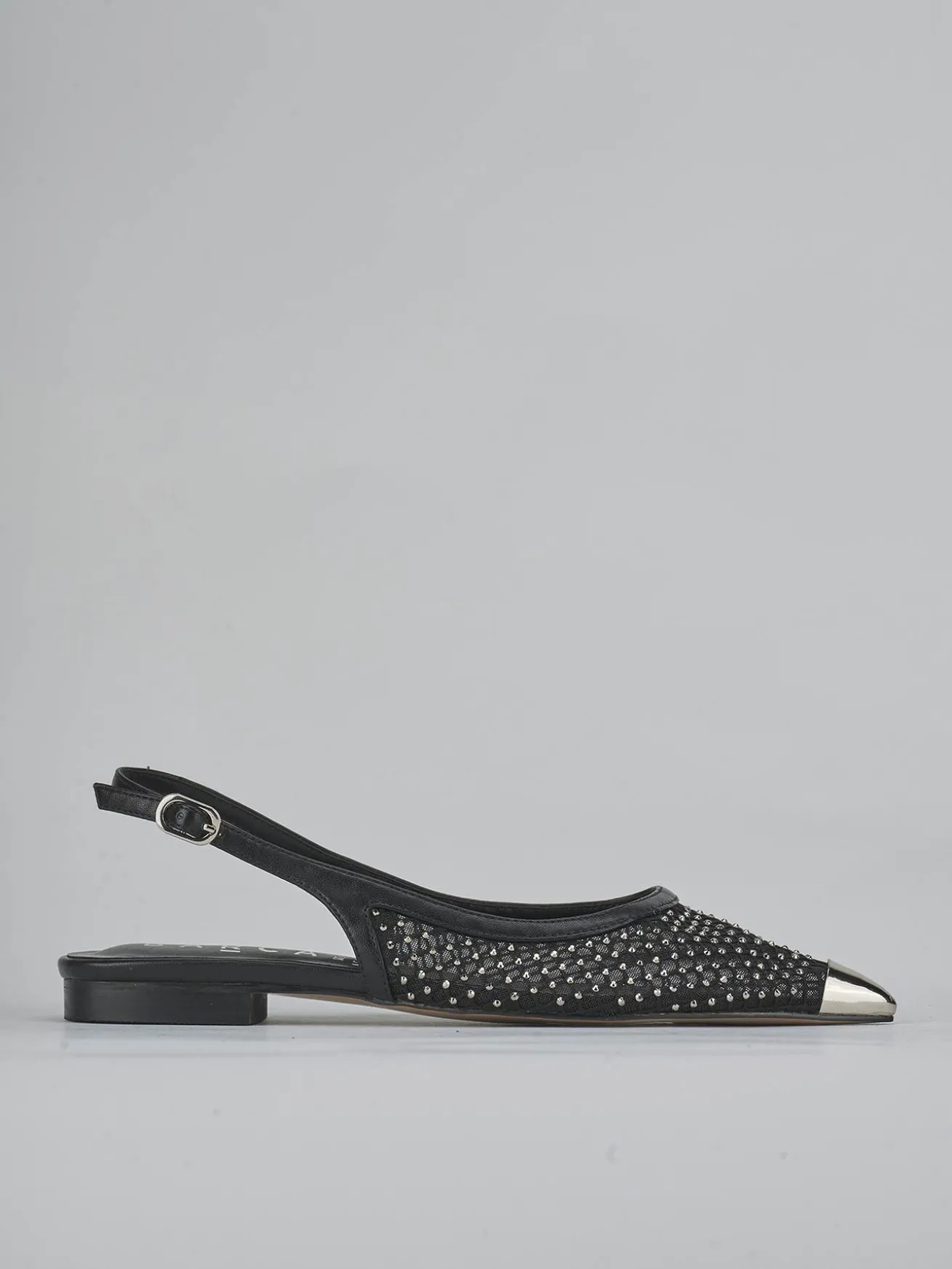 Ballerine tacco 1cm pelle nero