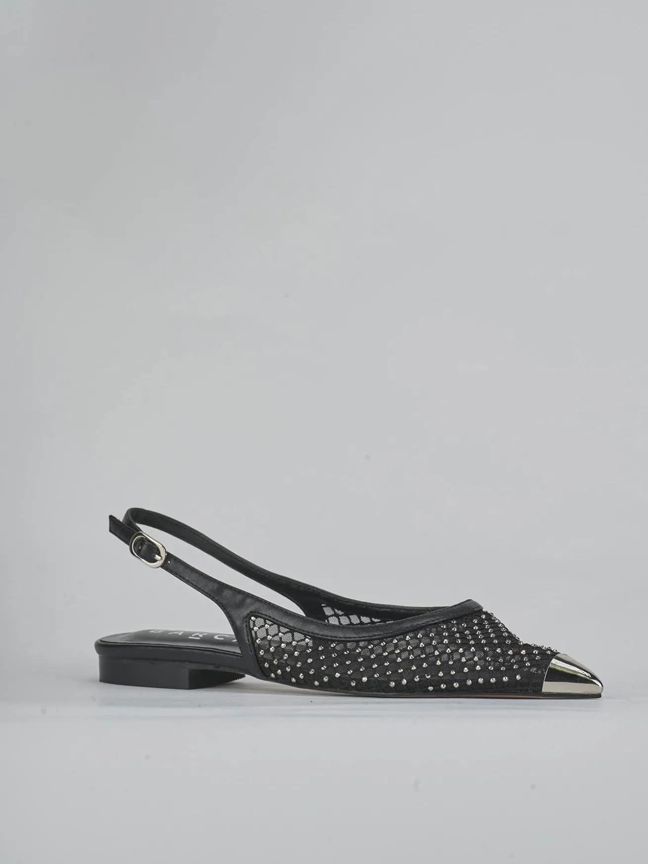 Ballerine tacco 1cm pelle nero