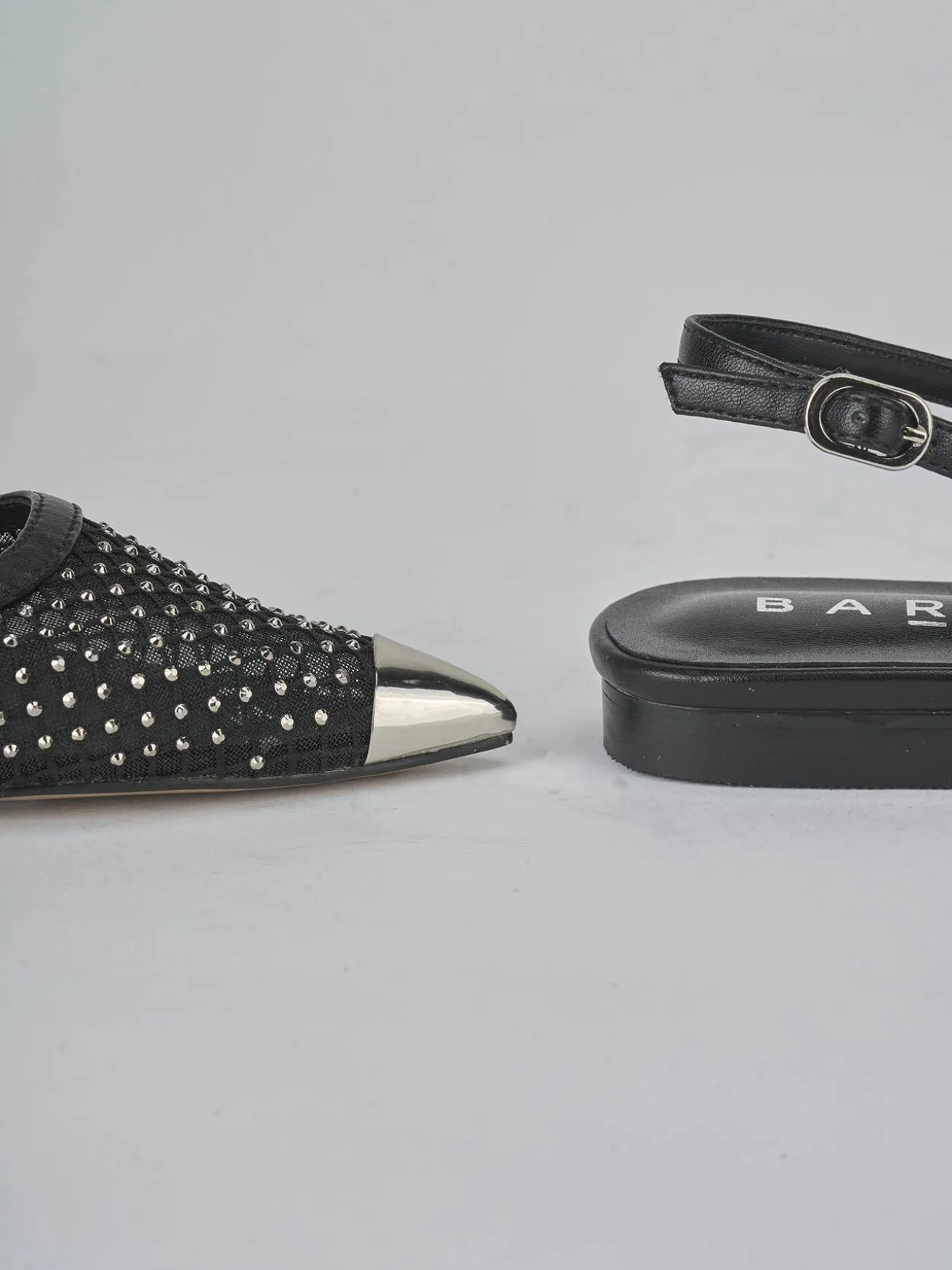 Ballerine tacco 1cm pelle nero