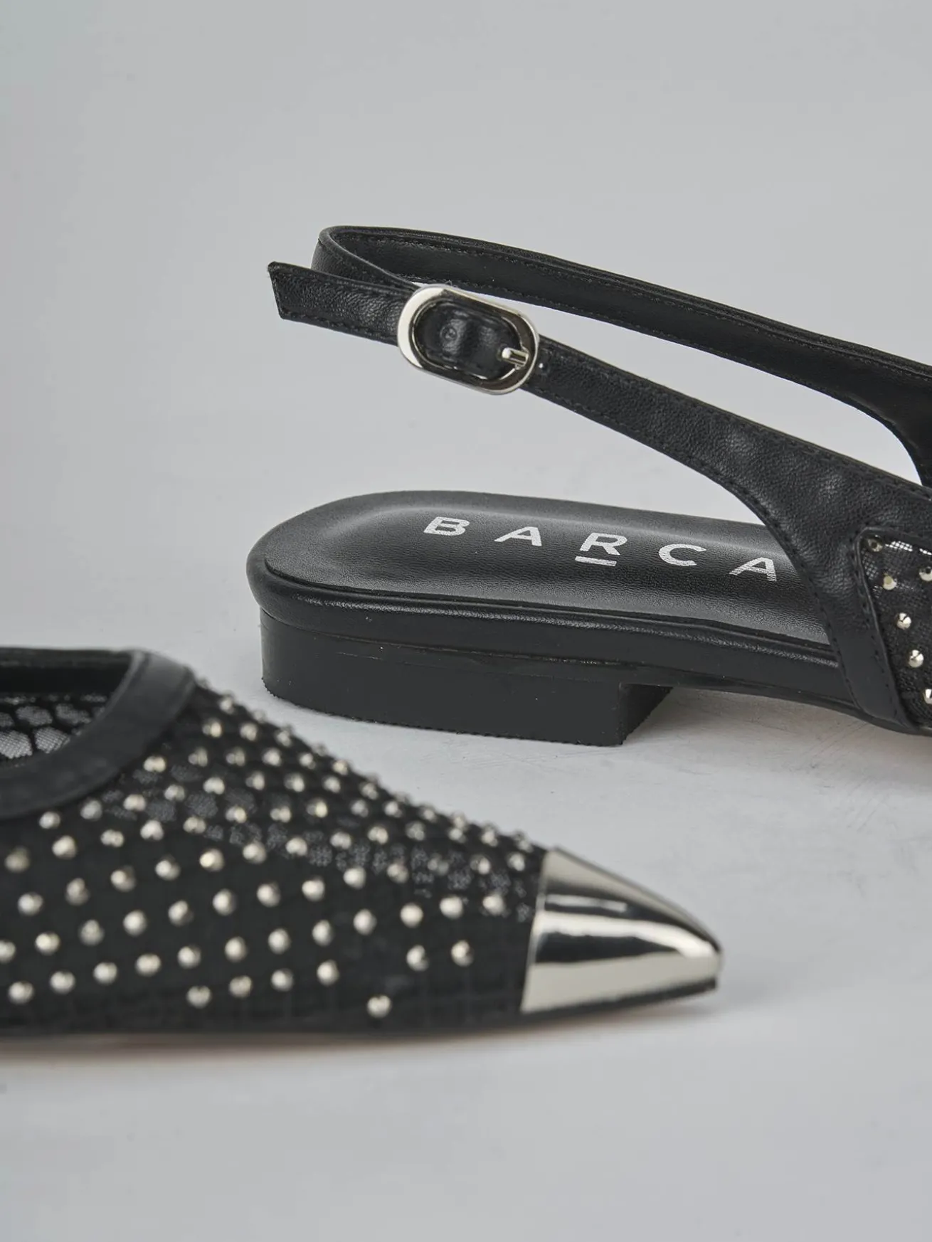 Ballerine tacco 1cm pelle nero