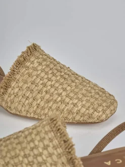 Ballerine tacco 1cm pelle marrone