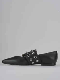 Ballerine tacco 1cm pelle nero
