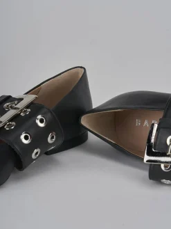 Ballerine tacco 1cm pelle nero