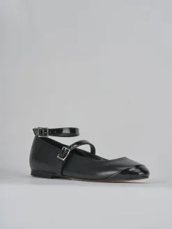 Ballerine tacco 1cm pelle nero