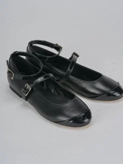 Ballerine tacco 1cm pelle nero
