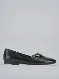 Ballerine tacco 1cm pelle nero