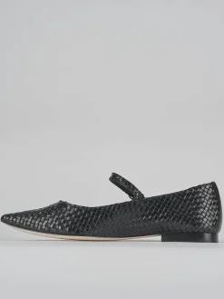 Ballerine tacco 1cm pelle nero