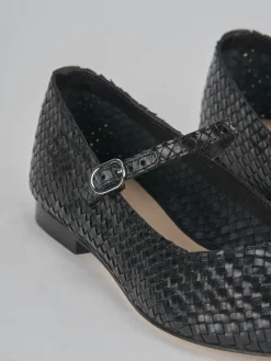 Ballerine tacco 1cm pelle nero