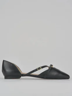 Ballerine tacco 1cm pelle nero
