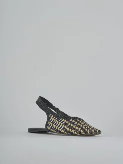 Ballerine tacco 1cm pelle nero