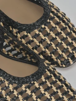 Ballerine tacco 1cm pelle nero