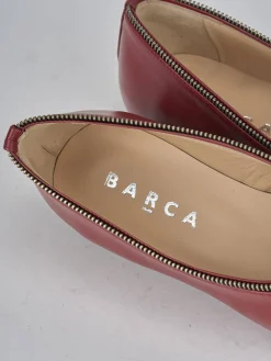 Ballerine tacco 1cm pelle rosso