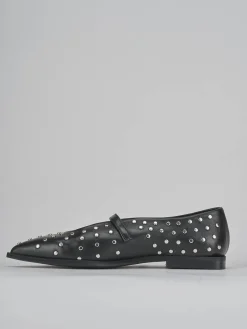 Ballerine tacco 1cm pelle nero