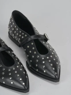 Ballerine tacco 1cm pelle nero