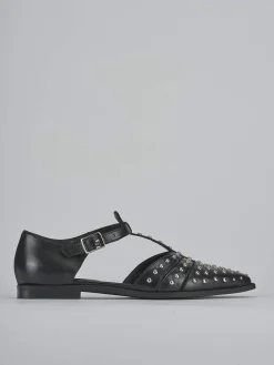Ballerine tacco 1cm pelle nero