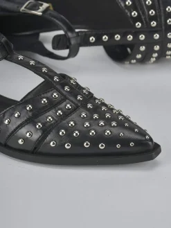 Ballerine tacco 1cm pelle nero