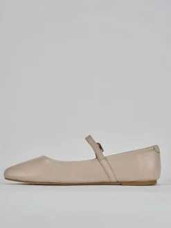 Ballerine tacco 1cm pelle rosa