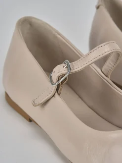 Ballerine tacco 1cm pelle rosa