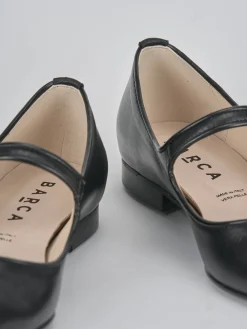 Ballerine tacco 1cm pelle nero