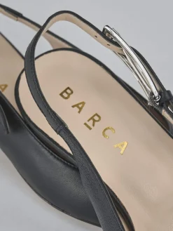 Ballerine tacco 2cm pelle nero