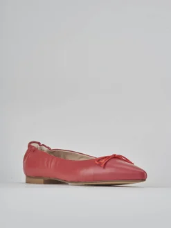 Ballerine tacco 1cm pelle rosso