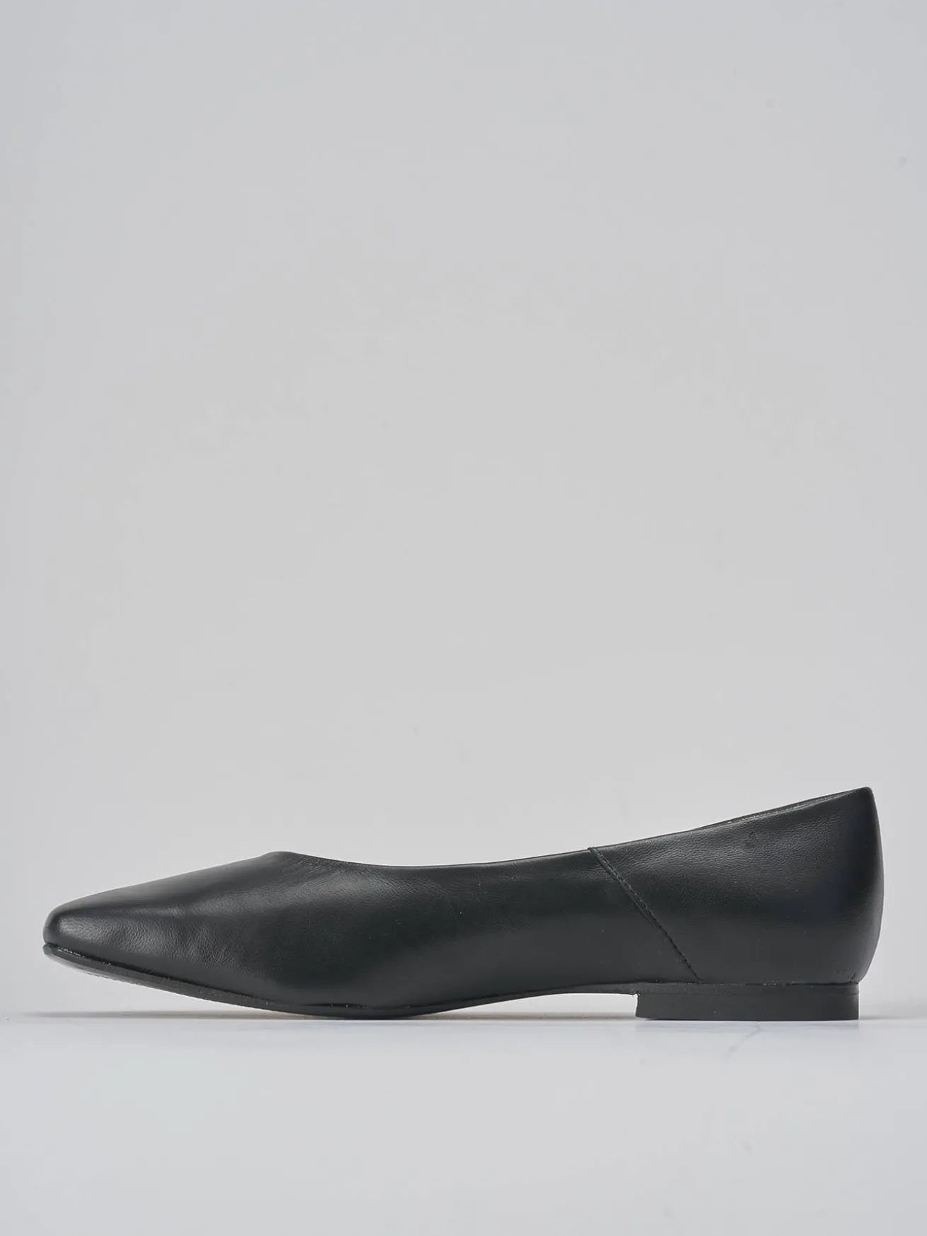Ballerine tacco 1cm pelle nero