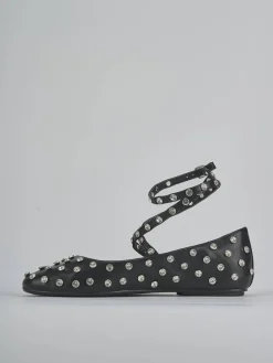 Ballerine tacco 1cm pelle nero