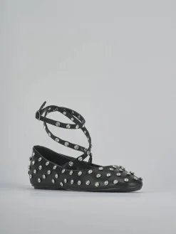 Ballerine tacco 1cm pelle nero