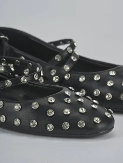 Ballerine tacco 1cm pelle nero