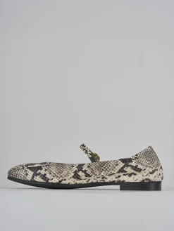 Ballerine tacco 1cm pelle beige