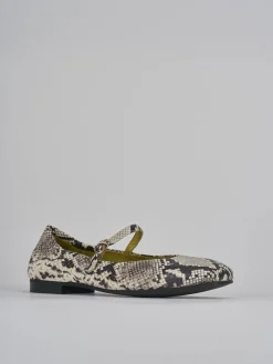 Ballerine tacco 1cm pelle beige