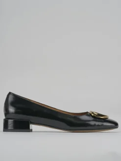 Ballerine tacco 2cm pelle nero