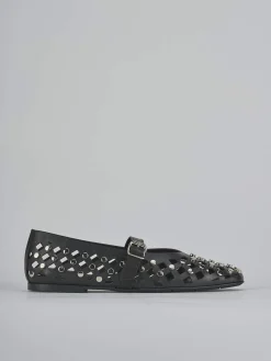 Ballerine tacco 1cm pelle nero