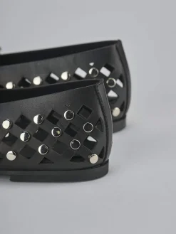 Ballerine tacco 1cm pelle nero