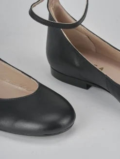 Ballerine tacco 1cm pelle nero