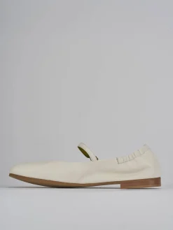 Ballerine tacco 1cm pelle beige